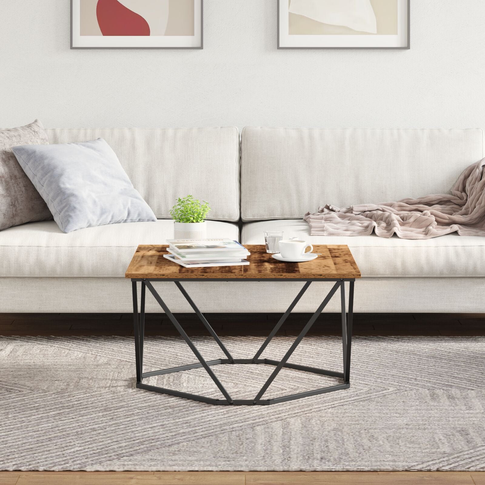 Couchtisch Massivholz Altholz Mittel