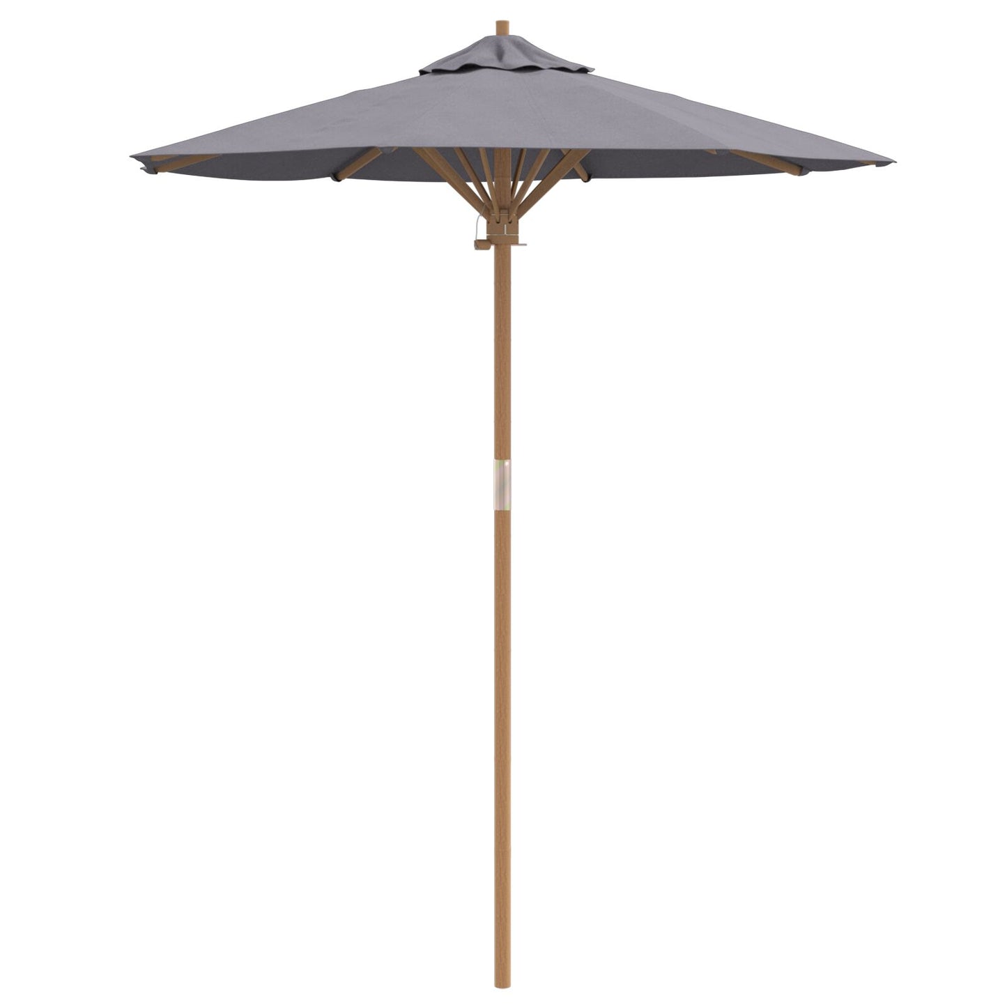 Garten-Sonnenschirm 180X230 Cm Aus Bambus