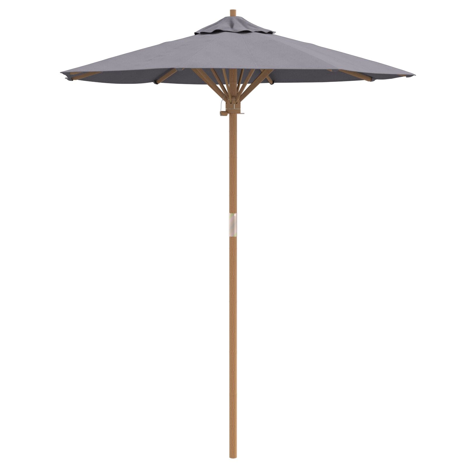 Garten-Sonnenschirm 180X230 Cm Aus Bambus