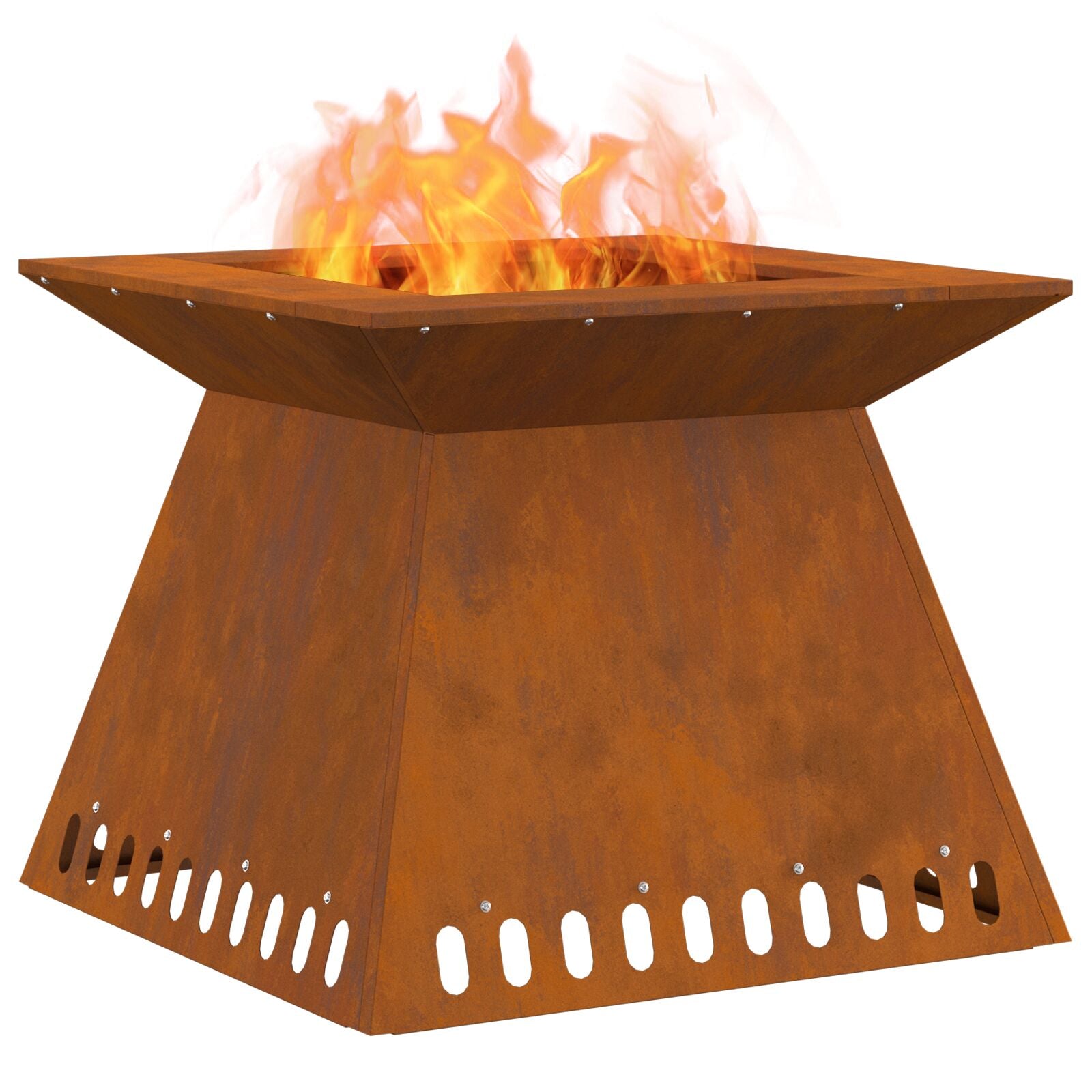 Feuerstelle Verwitterter Stahl